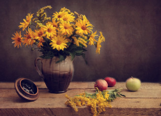 Картинка цветы букеты +композиции осень