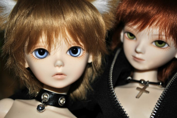 Картинка разное игрушки doll bjd кукла голубые глаза блондин рыжий зеленые парни