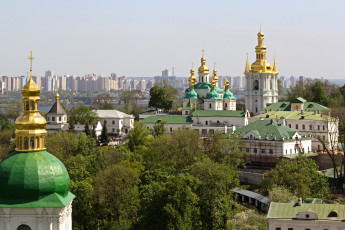 обоя города, киев , украина, купола