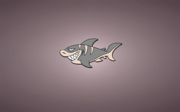 Картинка рисованные минимализм светлый фон fish рыба shark акула