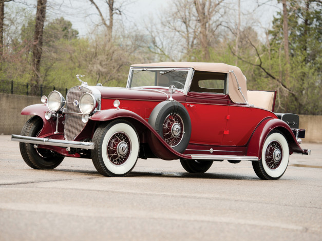 Обои картинки фото автомобили, классика, coupe, convertible, 370-a, v12, 4735, fleetwood, cadillac, 1931г