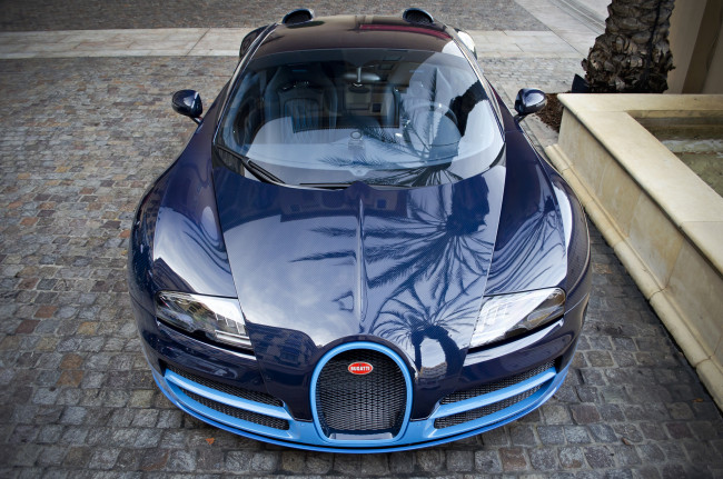 Обои картинки фото blue bugatti veyron grand sport vitesse, автомобили, bugatti, франция, класс-люкс, a, спортивные, s, automobiles
