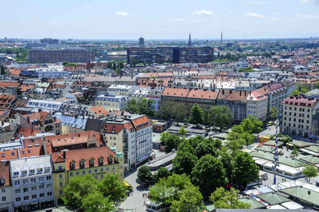 Обои картинки фото города, мюнхен , германия, панорама