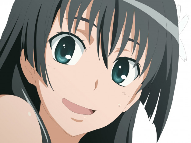 Обои картинки фото аниме, toaru majutsu no index, девушка, фон, взгляд