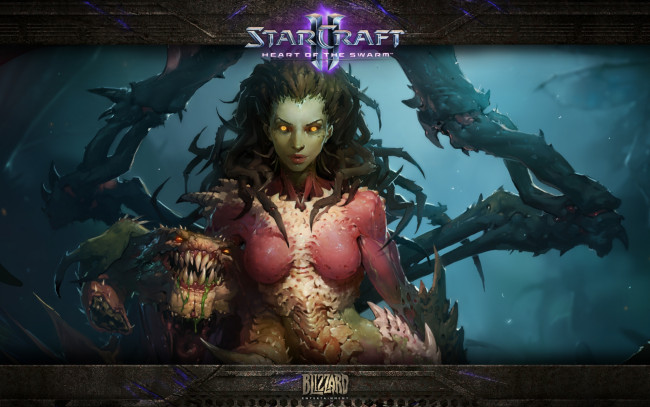 Обои картинки фото видео игры, starcraft ii,  heart of the swarm, игра, стратегия, starcraft, 2, heart, of, the, swarm