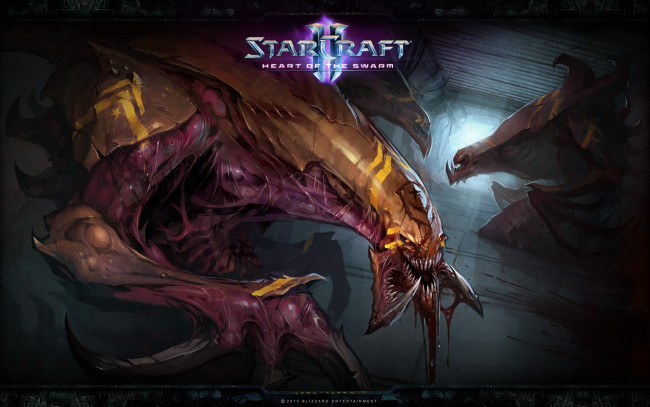 Обои картинки фото видео игры, starcraft ii,  heart of the swarm, игра, starcraft, 2, стратегия, heart, of, the, swarm