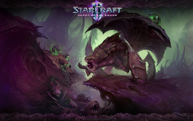 Обои картинки фото видео игры, starcraft ii,  heart of the swarm, игра, стратегия, starcraft, 2, heart, of, the, swarm