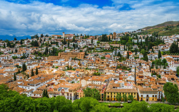 Картинка города гранада+ испания панорама