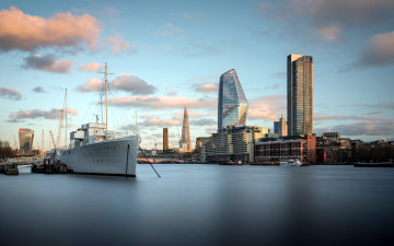 Картинка города лондон+ великобритания темза река
