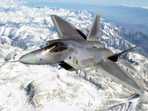 Картинка истрибитель авиация боевые самолёты raptor f-22