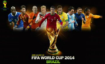 обоя спорт, 3d, рисованные, постер, кубок, мира, футбол, 2014, fifa, world, cup, brazil