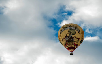 Картинка авиация воздушные+шары шар облака