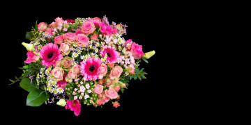 Картинка цветы букеты +композиции герберы розы ромашки