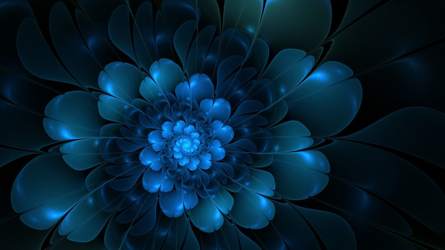 Обои картинки фото 3д, графика, fractal, фракталы, лепестки, цветок