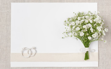 Картинка цветы букеты +композиции букет свадьба white ring flowers bouquet wedding