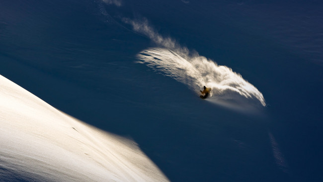 Обои картинки фото спорт, сноуборд, снег, вершина