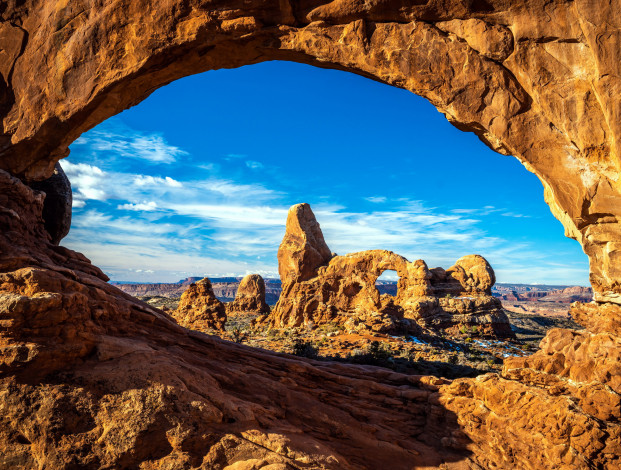 Обои картинки фото arches national park, природа, горы, arches, national, park