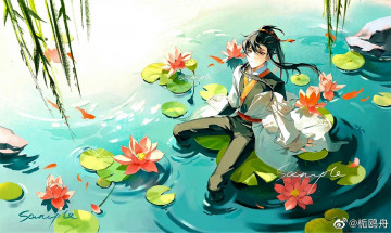 Картинка аниме mo+dao+zu+shi вэй усянь озеро лотосы