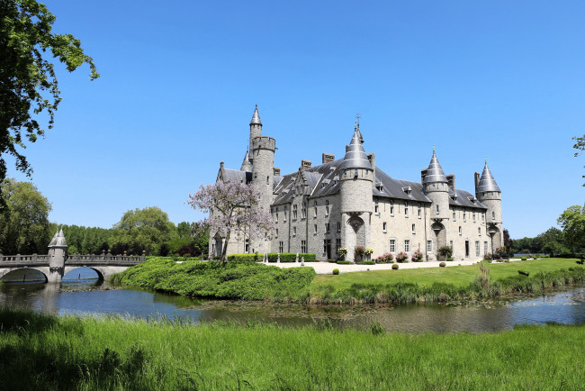 Обои картинки фото bornem castle, belgium, города, замки бельгии, bornem, castle