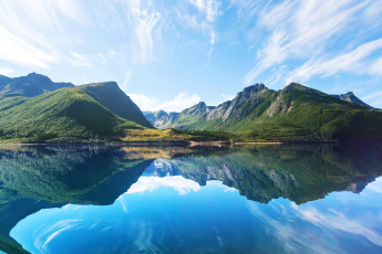 Картинка природа реки озера пейзаж озеро горы норвегия
