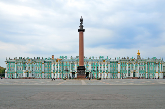 Обои картинки фото города, санкт-петербург,  петергоф , россия, зимний, дворец, площадь, памятники