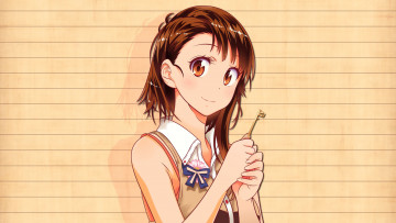 Картинка аниме nisekoi девушка взгляд фон