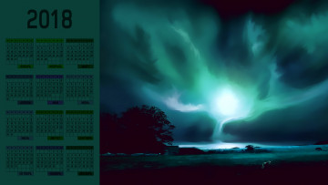 Картинка календари фэнтези ночь природа