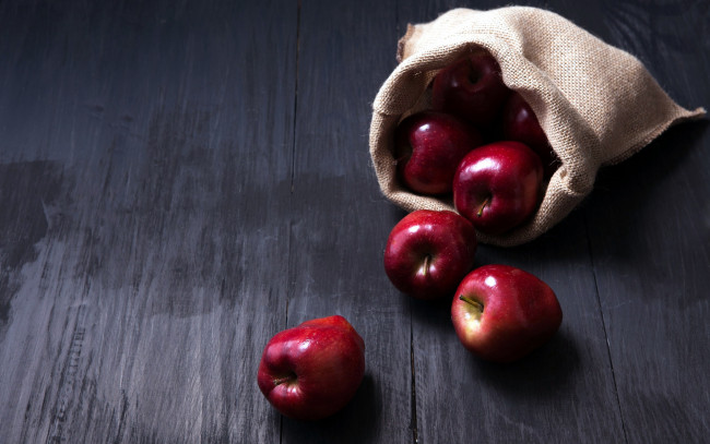 Обои картинки фото еда, Яблоки, краснобокие, яблоки
