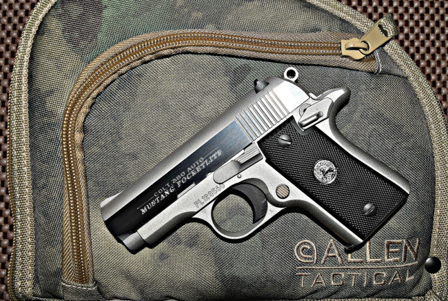 Обои картинки фото colt mustang pocketlite 380, оружие, пистолеты, ствол