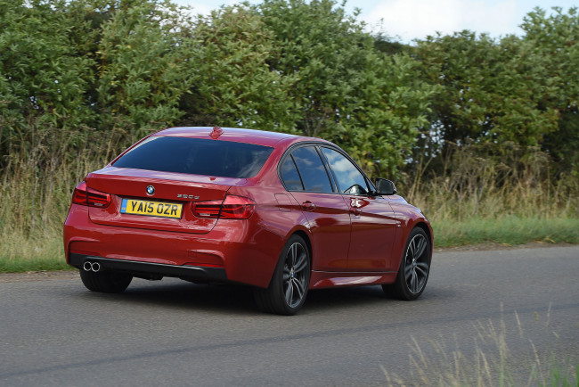 Обои картинки фото автомобили, bmw, 320d, m, sport, uk-spec, f30, 2015г, красный