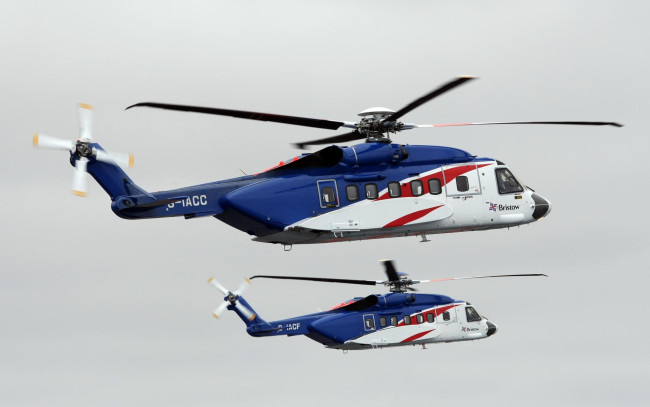 Обои картинки фото авиация, вертолёты, sikorsky, s-92, четырехлопастной, двухмоторный, транспортный, вертолёт