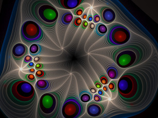 Картинка 3д графика fractal фракталы тёмный фактал узор
