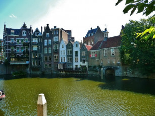 Картинка роттердам голландия города улицы площади набережные вода деревья