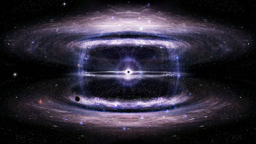 Картинка space космос арт черная дыра звезды вселенная