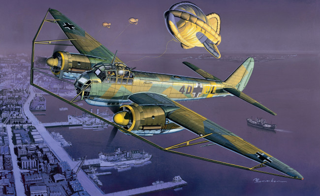 Обои картинки фото авиация, 3д, рисованые, graphic, война
