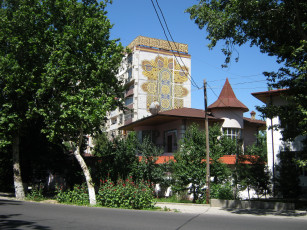 Картинка мозаика+ташкента города -+здания +дома здание ташкент восток лето