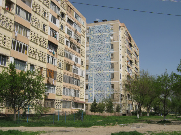 Обои картинки фото мозаика ташкента, города, - здания,  дома, здание, восток, ташкент