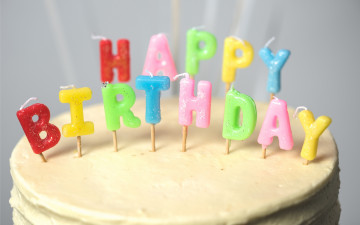 обоя праздничные, день рождения, cake, свечи, торт, candle