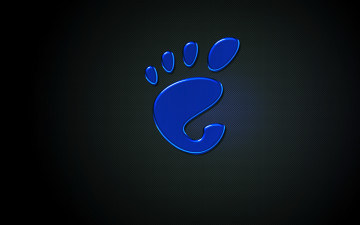 Картинка компьютеры gnome тёмный голубой