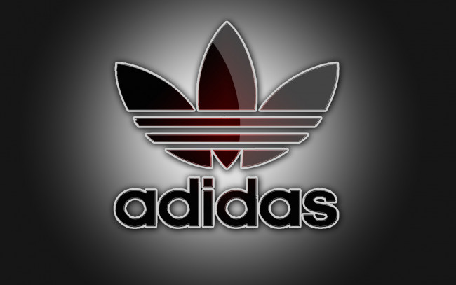 Обои картинки фото бренды, adidas, серый, фон, спорт, фирма, тени, цвета, логотип, свет