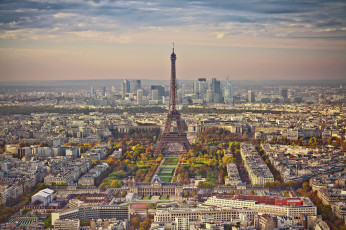 Картинка autumn+in+paris города париж+ франция панорама башня