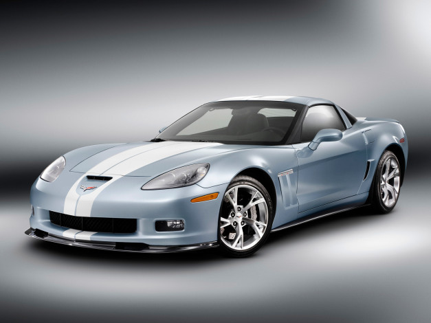 Обои картинки фото corvette grand sport carlisle blue concept 2011, автомобили, corvette, carlisle, 2011, grand, sport, blue, concept