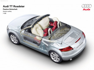 Картинка audi tt roadster 2007 автомобили рентген