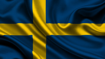 Картинка разное флаги гербы швеция satin flag sweden