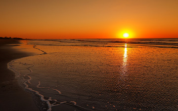 Картинка природа восходы закаты пляж океан закат