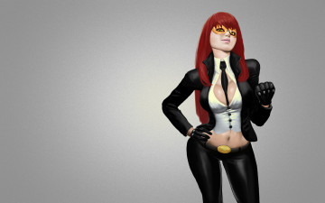 Картинка видео игры street fighter очки серый фон красные волосы viper девушка уличный боец