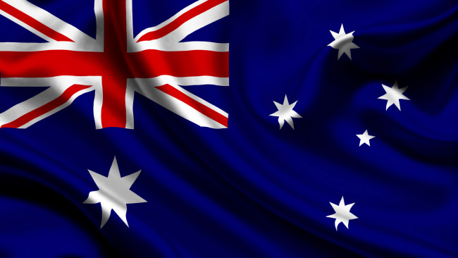 Обои картинки фото разное, флаги, гербы, australia, flag, satin