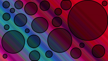 Картинка 3д+графика абстракция+ abstract свет цвет линии лучи круг кольца