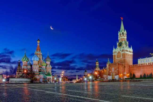 Обои картинки фото москва, города, москва , россия, красная, площадь, кремль