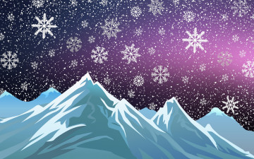 Картинка праздничные векторная+графика+ новый+год новый год настроение праздник горы минимализм зима рождество фон снег